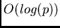 $O(log(p))$