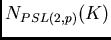 $N_{PSL(2,p)}(K)$